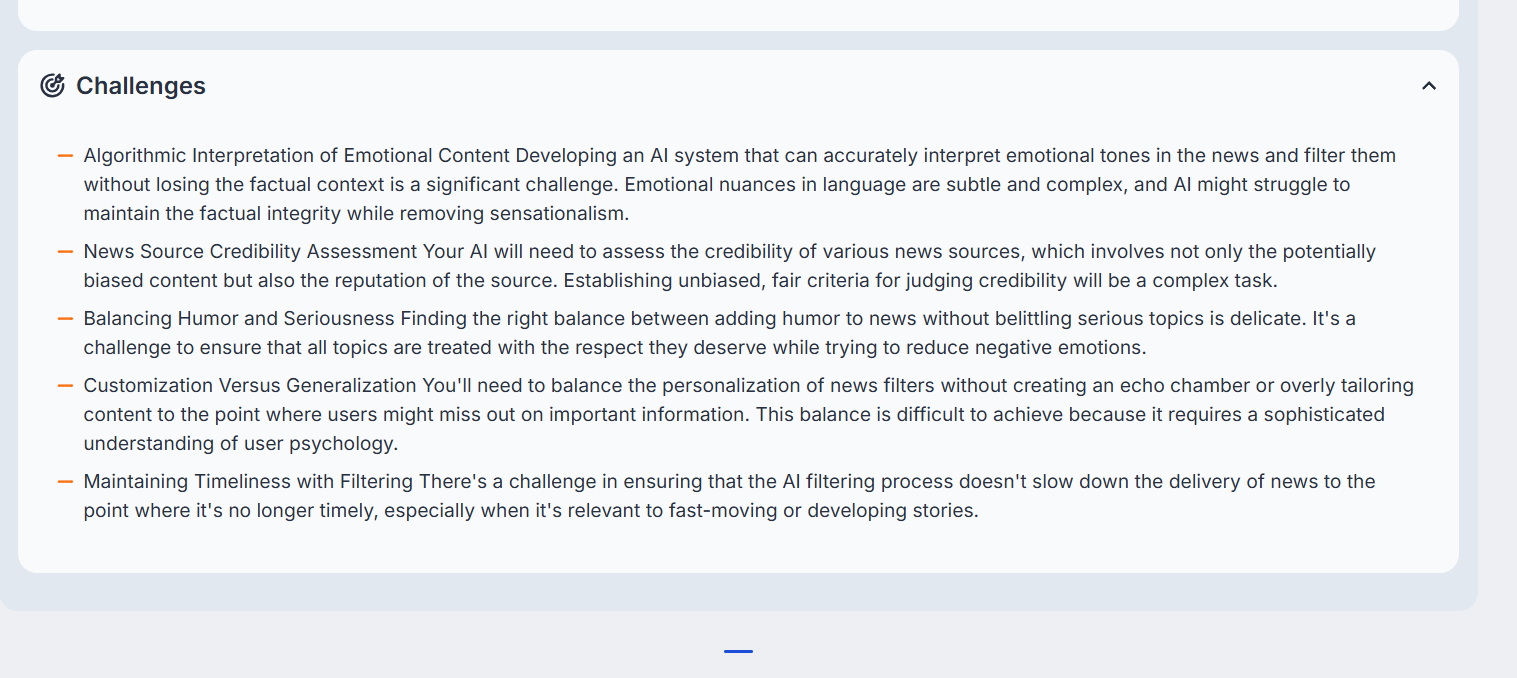Challenges of user idea (ValidateMySaaS)